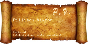 Pillisch Viktor névjegykártya
